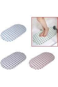 Resim HANK TİCARET 1 Adet Vantuzlu Duş Kaydırmaz - Güvenli Ve Estetik, Şeffaf Ve Mavili 