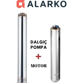 Resim Alarko 4sd2/22 1,5hp 1,1 Kw Trifaze Dalgıç Pompa Çıkış Çapı 1 1/4" 