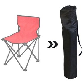 Resim Kamp Sandalyesi Yedek Çanta Katlanır Sandalye Taşıma Çantası Kırmızı 