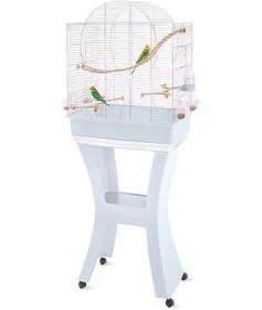 Resim Imac Matılde Ayaklı Kuş Kafesi Mavi/gümüş 58x38x71/143cm 