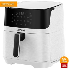 Resim Groove Max XXL 7L 1800W WiFi Smart Airfryer Air Fryer Yağsız Sıcak Hava Fritözü Beyaz 