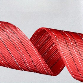Resim Sapan Polyester Spanzet 5 Ton 3 Metre Kırmızı Sağlam Yük Kaldırma Taşıma Indirme Halat 