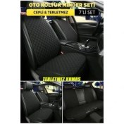 Resim Kia Stonic Terletmez Kumaş Minterletmez Kumaş 7 Parça Full Takım Siyah-Siyah 