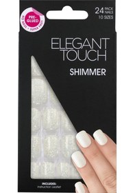 Resim Elegant Touch Takma Tırnak Jelly Nails-Shimmer Beyaz 