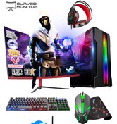Resim RAMTECH RK117 Ryzen 5 3600 16gb 3200mhz 256gb+1tb Rx550 23.8" Curved Oyuncu Bilgisayarı 