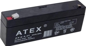 Resim ATEX 12 VOLT - 2 AMPER - 2.2 AMPER YATIK UZUN AKÜ (178 X 34 X 60 MM) Powermaster