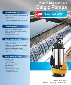 Resim Wsd 10-8 - 0.50 Hp 220v Dalgıç Pompa 