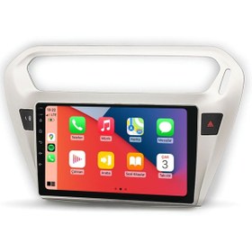 Resim cartech CRT 464 Serisi Citroen C Elysee 2013-2019 4-64GB QLED Ekran Android Multimedya Teyp 