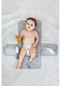 Resim Unicorns Bebek Alt Açma Minderi Bakım Çantası Pembe 
