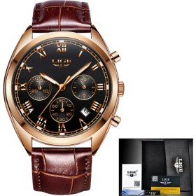 Resim Hanyang Altın Siyah L 2022 Lıge Blu Izle Üst Marka Adam Saatler Chronograph Spor Su Geçirmez Saat Adam Saatler Askeri Analog Kuvars Izle Erkekler (Yurt Dışından) 