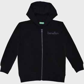 Resim United Colors Of Benetton Erkek Çocuk Sweat Bntb21876 Siyah Siyah 
