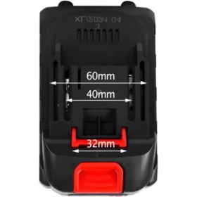 Resim Şarjlı Matkap İçin Işık Göstergeli Yedek Batarya 3000 Mah 10 Pilli 58vf - Sarı 
