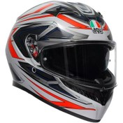 Resim Agv K3 Mplk Space Kapalı Kask Mat Beyaz-kırmızı Mat Beyaz - Kırmızı 