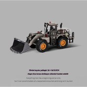 Resim Jian Fan Çelik Güçlü Alaşımlı Forklift Mühendislik Aracı Çocuk Oyun Gri Buldozer Gri 