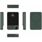 Resim Xindoker Yeşil 10000mah Magsafe Manyetik Powerbank, Pd20w Çift Yönlü Hızlı Şarj, Ultra İnce Metal Gövde, Akıllı Led Ekranlı Taşınabilir Şarj Cihazı 