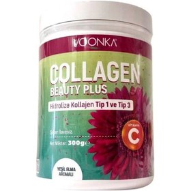 Resim Voonka Collagen Beauty Plus Yeşil Elma Aromalı 300 Gr 