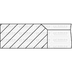 Resim YENMAK 91-09397-040 Segman 84.00 Mm 0.40 ( Fiat : M131 1.6 ) 1901065 9109397040 (WF898369) (Fiyat:4 Adet İçindir) 