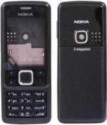 Resim Nokia 6300 Kasa Ön Arka Kapak Ve Tuş Takımı (Metal Kapak) 