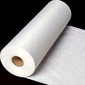 Resim 1 Rulo, Hafif Beyaz Yapışkan Arka Tela, Ütülenebilir Polyester Astar, Dikiş ve El Sanatları İçin Uygun, Giysi, Çanta ve Ev Dekorasyon Aksesuarları İçin, Yorgan Dikimi El İşleri İçin Ütülenebilir Dikiş Malzemesi 