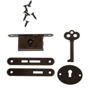 Resim Gardırop, Ahşap Mücevher Kutusu Ve Bronz Dolap İçin Anahtarlı Antika Metal Çekmece Kilitleri 