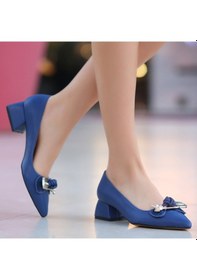 Resim Erbilden Jies Mavi Topuklu Ayakkabı MAVİ 