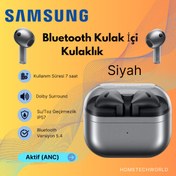 Resim SAMSUNG Galaxy Buds3 Gümüş Bluetooth Kulaklık-Siyah 