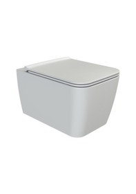 Resim Cerastyle Turkuaz Hera Rimless Asma Klozet + Yavas Kapanır Kapak 