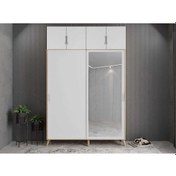 Resim Panama Sürgülü Yüklüklü Portmanto Vestiyer Ayakkabılık Mb 180cm 