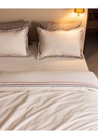 Resim Madame Coco Gao Çift Kişilik %100 Pamuk Nakışlı Yıkamalı Nevresim Takımı - Ekru 8684427296387 Ekru 