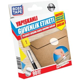 Resim Boss Tape Yapışkanlı Güvenlik Etiketi 90 Adet 