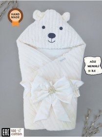 Resim Tomuycuk Kışlık Bebek Kundağı Unisex Bebek Dış Kundak Battaniyesi Hastane Çıkışı Kundak Battaniye 