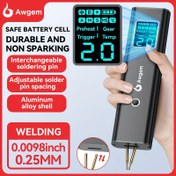 Resim Dijital Ekranlı, 90 Ayarlanabilir Ayarla, Değiştirilebilir Kaynak İğnesi ile Mini Taşınabilir El Tipi Kaynak Makinesi, Nikel, Demir, Çelik vb. için Uygun, Kendin Yap veya Pil Paketi Üretimi Senaryoları için İdeal 
