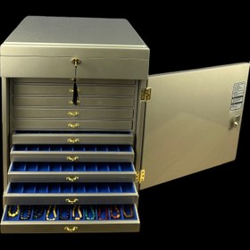 Resim 100 Tesbih Kapasiteli Şifreli Lüks Tespih ve Karışık Takı Dolabı 