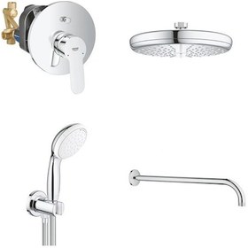 Resim Grohe Bau Ankastre Gagasız Set - 29079000Set2 Gümüş 