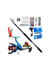 Resim 3000 270cm 14-42gr Master Tele Rapala Maket Balık Spin Olta Takımı Seti 