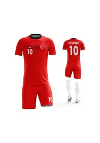 Resim Acr Giyim Kişiye Özel Futbol Forması - Dizayn: Kırmızı & Beyaz 19 