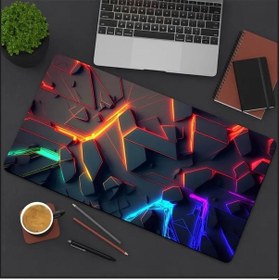 Resim Sge Teknoloji 65x25 Cm 3d Boyut Tasarımı Kaydırmaz Taban Speed Yüzey Oyuncu Mouse Pad Gaming 