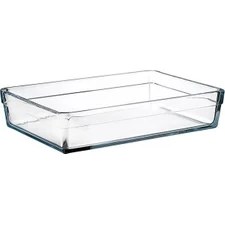 Resim AyrStore Pasabahce Borcam Premium Dikdörtgen Tepsi, 20 cm x 29 Cm, Şeffaf, 2.5 Litre 