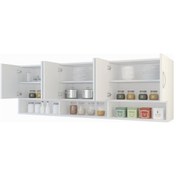 Resim Kenzlife hazır mutfak vice byz 060*180*22 mutfak banyo dolabı kapaklı raflı 