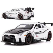 Resim Lichen 1:32 Nissan Gtr R35 Alaşım Ses Ve Işık Geri Çekme Yarış 