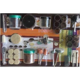Resim Zhltools 105 Parça Metal Zımpara Gravür Taşlama Oyma Seti Hobi Kalıpçı Takımı 