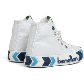 Resim Benetton ® | BN-30644 - 3394 Beyaz Lacivert - Çocuk Spor Ayakkabı 