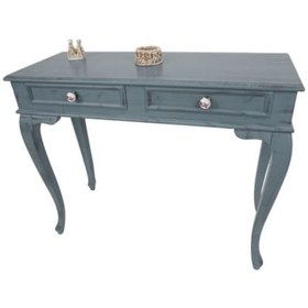 Resim 120 Cm Çekmeceli Gri Eskitme Dresuar & Makyaj Masası Gri 