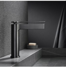 Resim Fontana Lavabo Bataryası Mat Siyah Fj-6015 Mat Siyah 