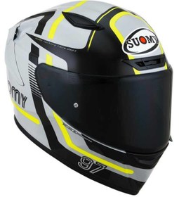 Resim Suomy Track-1 Kask Nınety Seven Grey-Yellow 