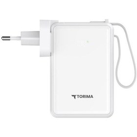 Resim Torima TRM-1017 10000 mAh Hızlı Şarj Dijital Göstergeli Powerbank Beyaz 