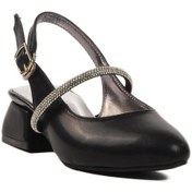 Resim 4091 P Siyah Çocuk Abiye Ayakkabı Momy Beyaz 