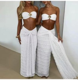 Resim Pink Life Beyaz Sydney Seashell Lace Etekli İkili Taklım Beyaz 