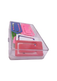 Resim Plastik Ataş Orta Boy 4 cm 15 li 1 Paket Plastik Ataç Kalp Yıldız Dikdörtgen Şekilli Ataç 1 Paket 
