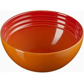 Resim Le Creuset Seramik Şık Tasarım Atıştırmalık Kasesi Turuncu 